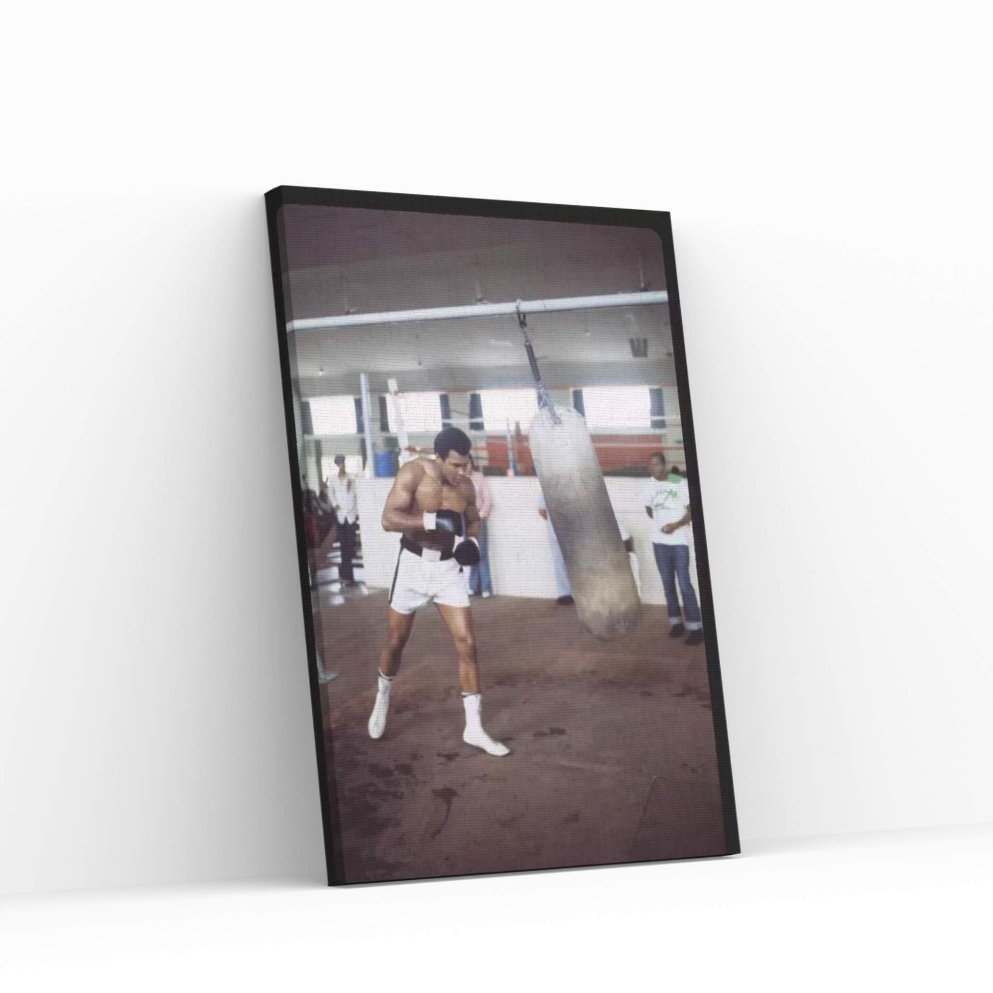 Punching Bag Work At Rumble In The Jungle™ Training Session Canvas Wall Art - Y Canvas