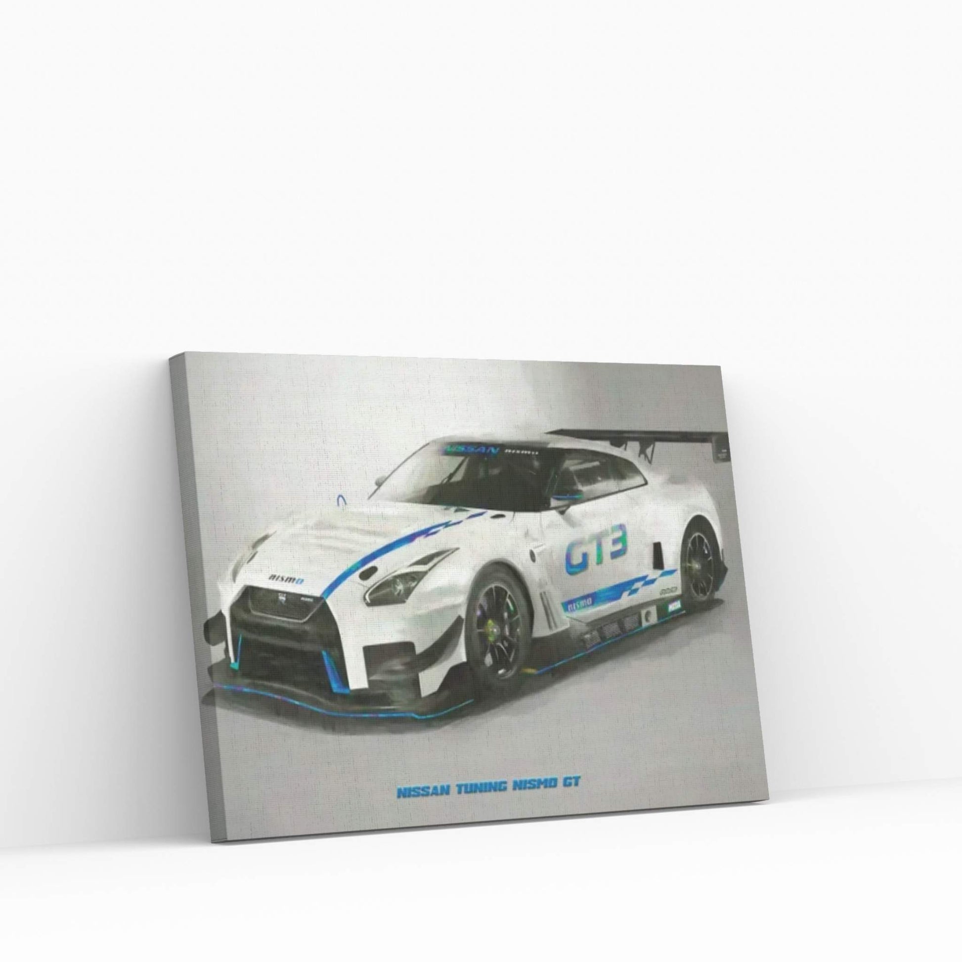 Nissan Tuning Nismo GT In Watercolor Canvas Wall Art - Y Canvas