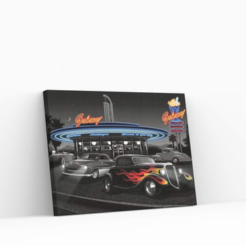 Galaxy Diner II Canvas Wall Art - Y Canvas