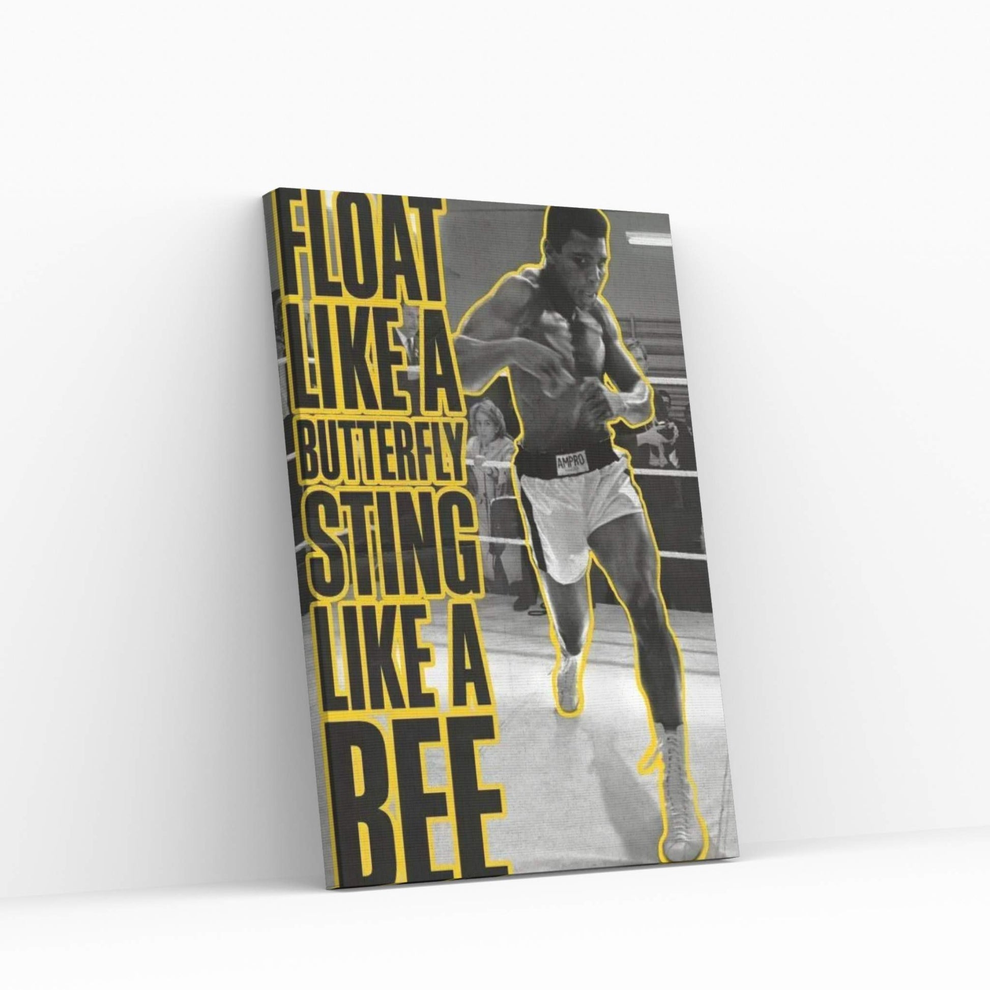 Float like a butterfly Sting like a Bee Canvas Wall Art - Y Canvas