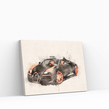 Bugatti Veyron II Canvas Wall Art - Y Canvas