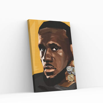 King Rings Canvas Wall Art - Y Canvas