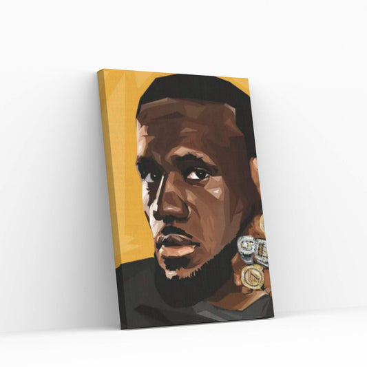 King Rings Canvas Wall Art - Y Canvas