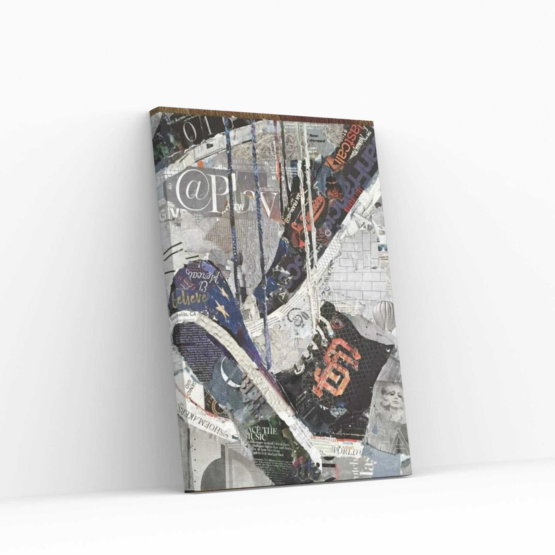 Orange & Black Canvas Wall Art - Y Canvas