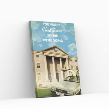 Back To The Future Travel Movie Canvas Wall Art - Y Canvas
