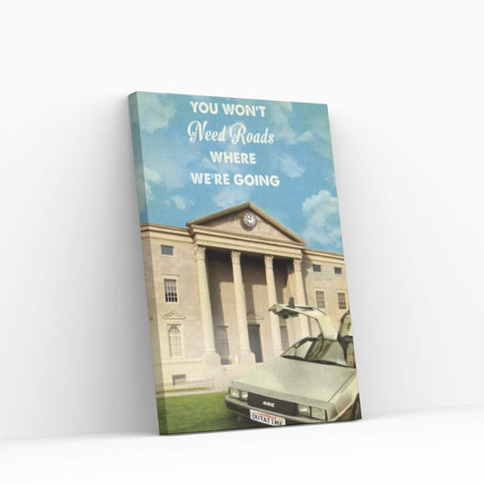 Back To The Future Travel Movie Canvas Wall Art - Y Canvas