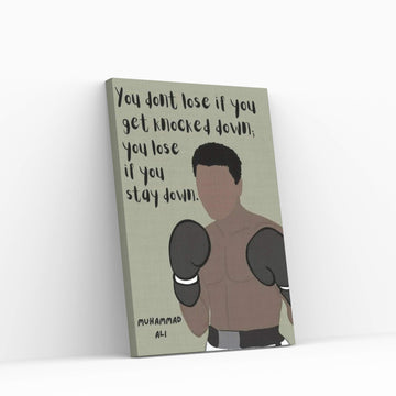 Ali Quote Canvas Wall Art - Y Canvas