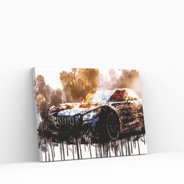 Car 2018 Edo Competition Mercedes AMG GT R Canvas Wall Art - Y Canvas