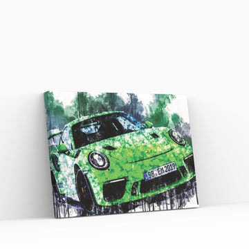 Car 2018 Porsche 911 GT3 RS Canvas Wall Art - Y Canvas