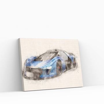 Tesla Motors V II Canvas Wall Art - Y Canvas