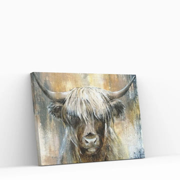 Highland Cow I Canvas Wall Art - Y Canvas