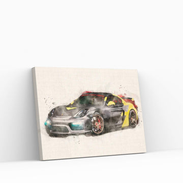 Porsche GT4 V II Canvas Wall Art - Y Canvas