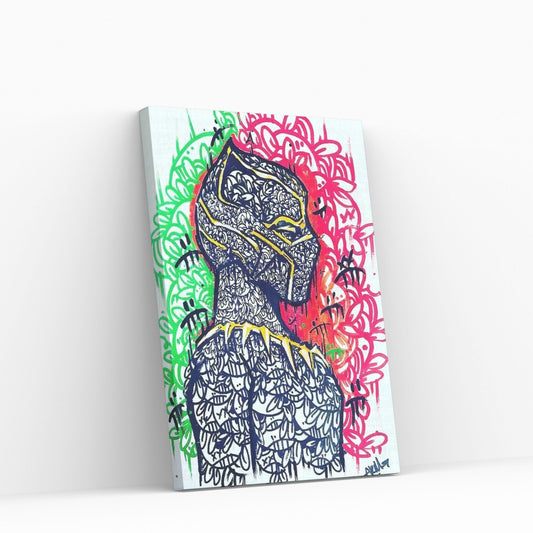 Black Panther Canvas Wall Art - Y Canvas