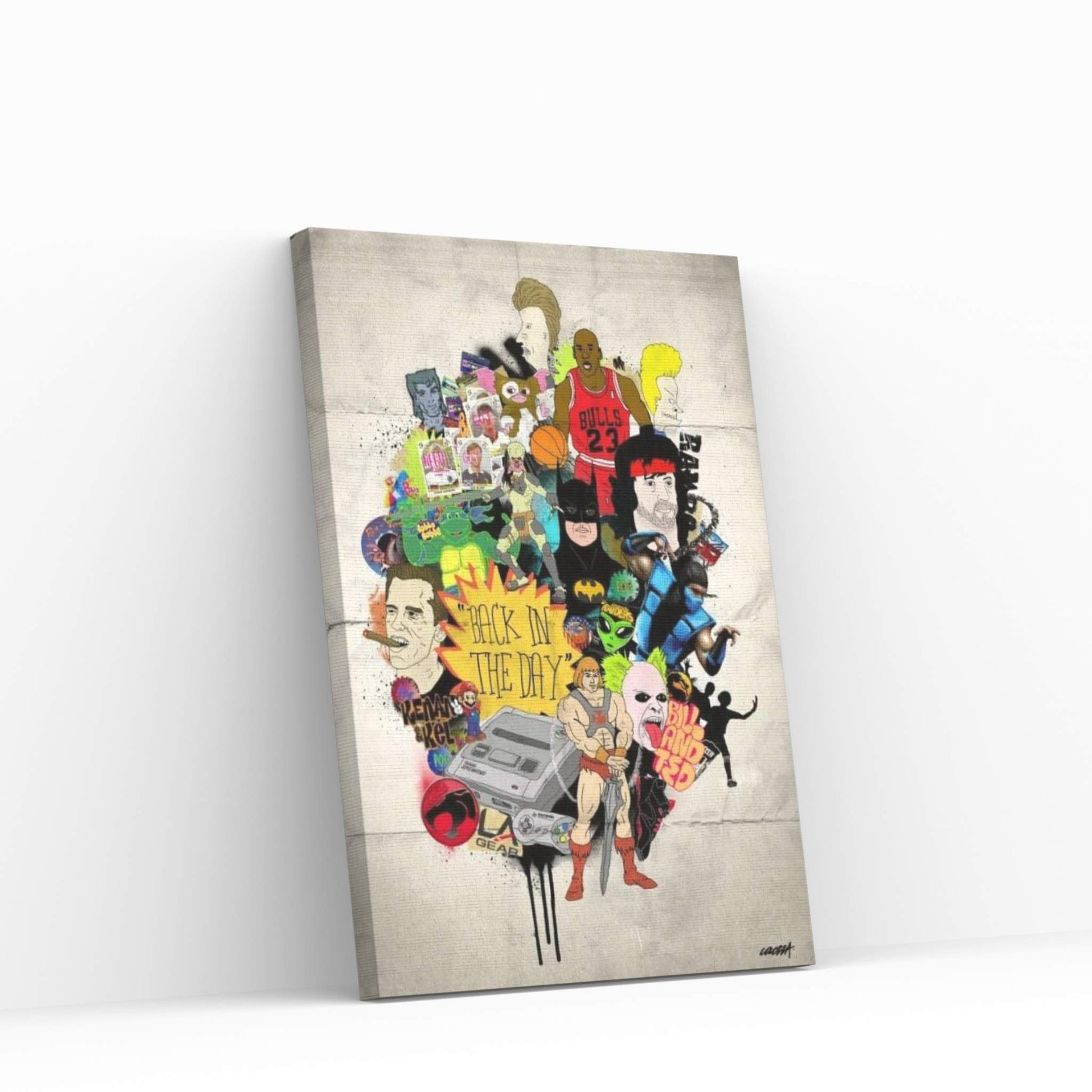 Back In The Day Canvas Wall Art - Y Canvas
