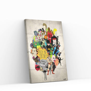 Back In The Day Canvas Wall Art - Y Canvas