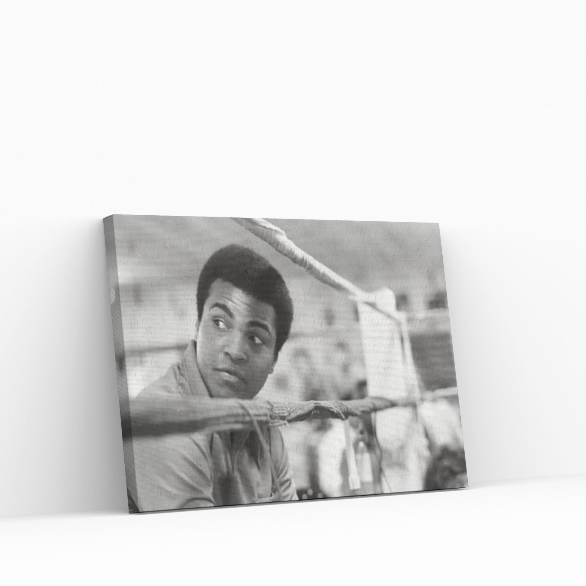 Muhammad Ali With A Raised Brow Canvas Wall Art - Y Canvas