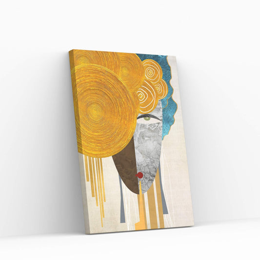 Picasso Style The Golden Tears Woman Reproduction Modern Canvas Wall Art - Y Canvas