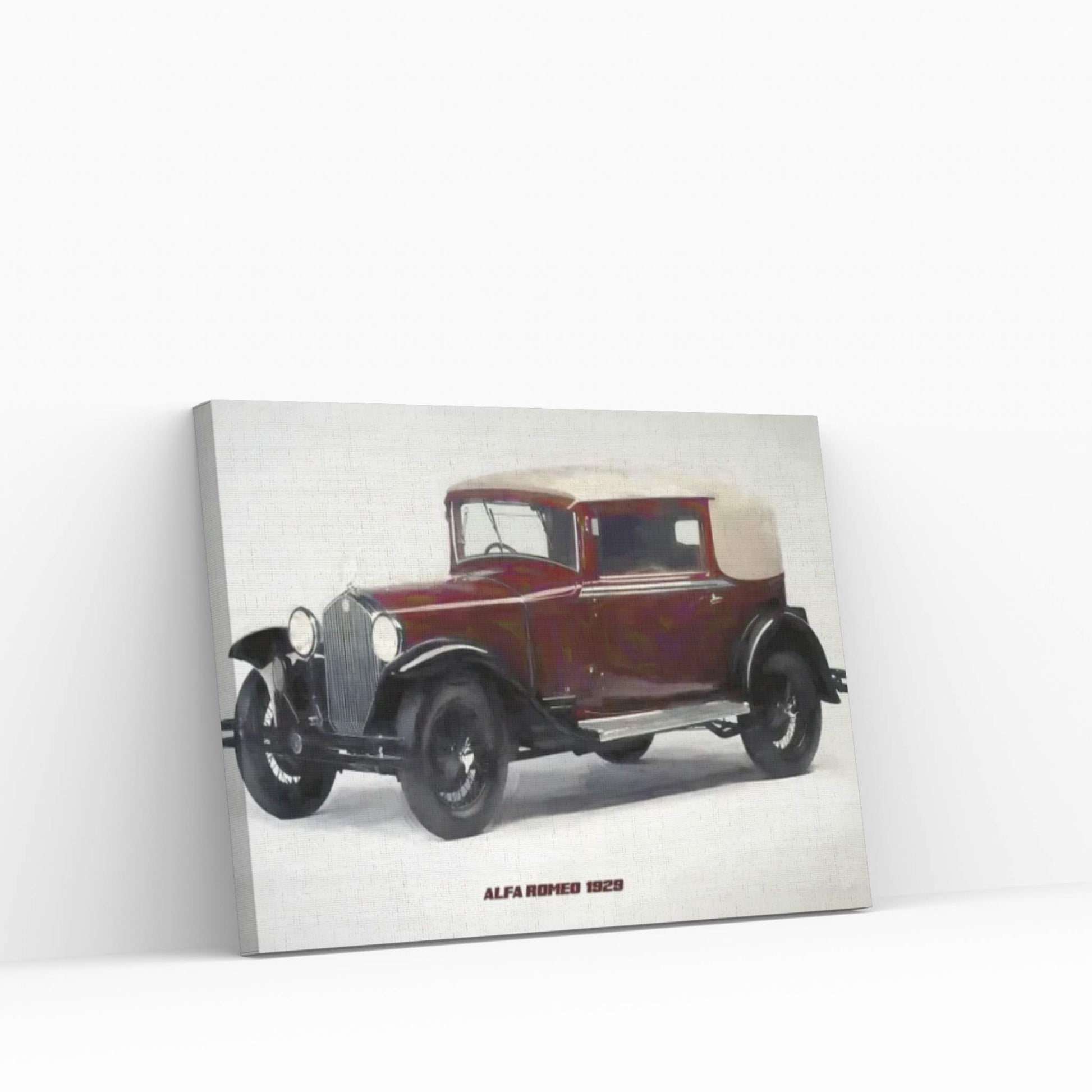 Alfa Romeo Retro 1929 Canvas Wall Art - Y Canvas