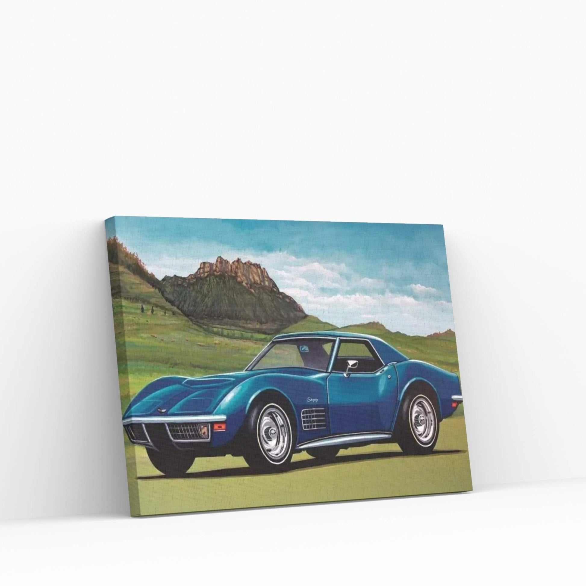 Chevrolet Corvette Stingray 1969 Canvas Wall Art - Y Canvas