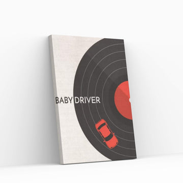 Baby Driver Minimalist Poster Canvas Wall Art - Y Canvas