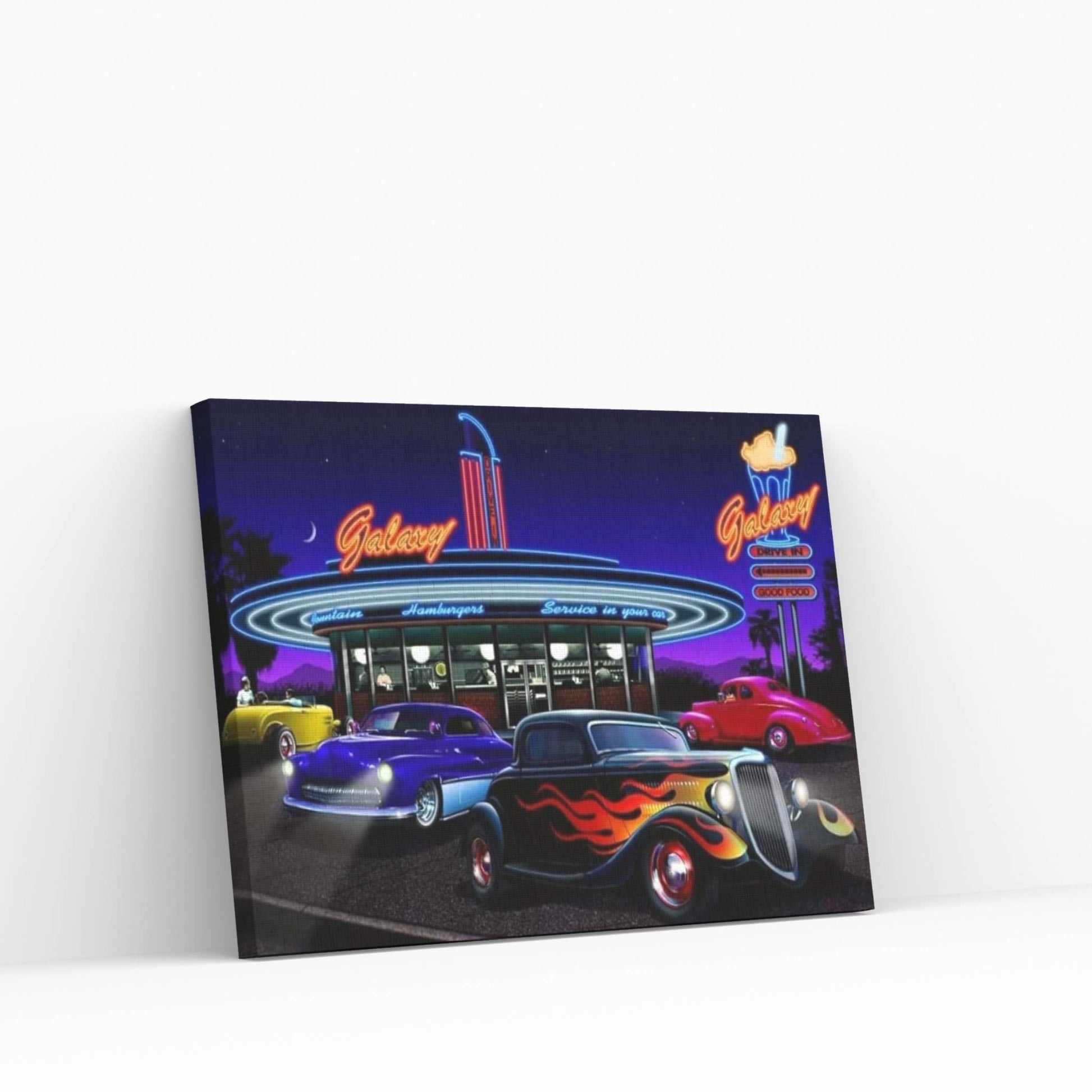 Galaxy Diner I Canvas Wall Art - Y Canvas