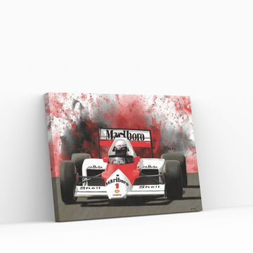 Prost's Racecar Canvas Wall Art - Y Canvas