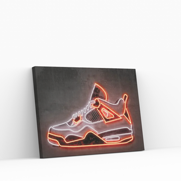 Jordan 4 Gold Canvas Wall Art - Y Canvas