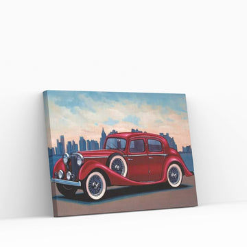 Jaguar SS Saloon Canvas Wall Art - Y Canvas