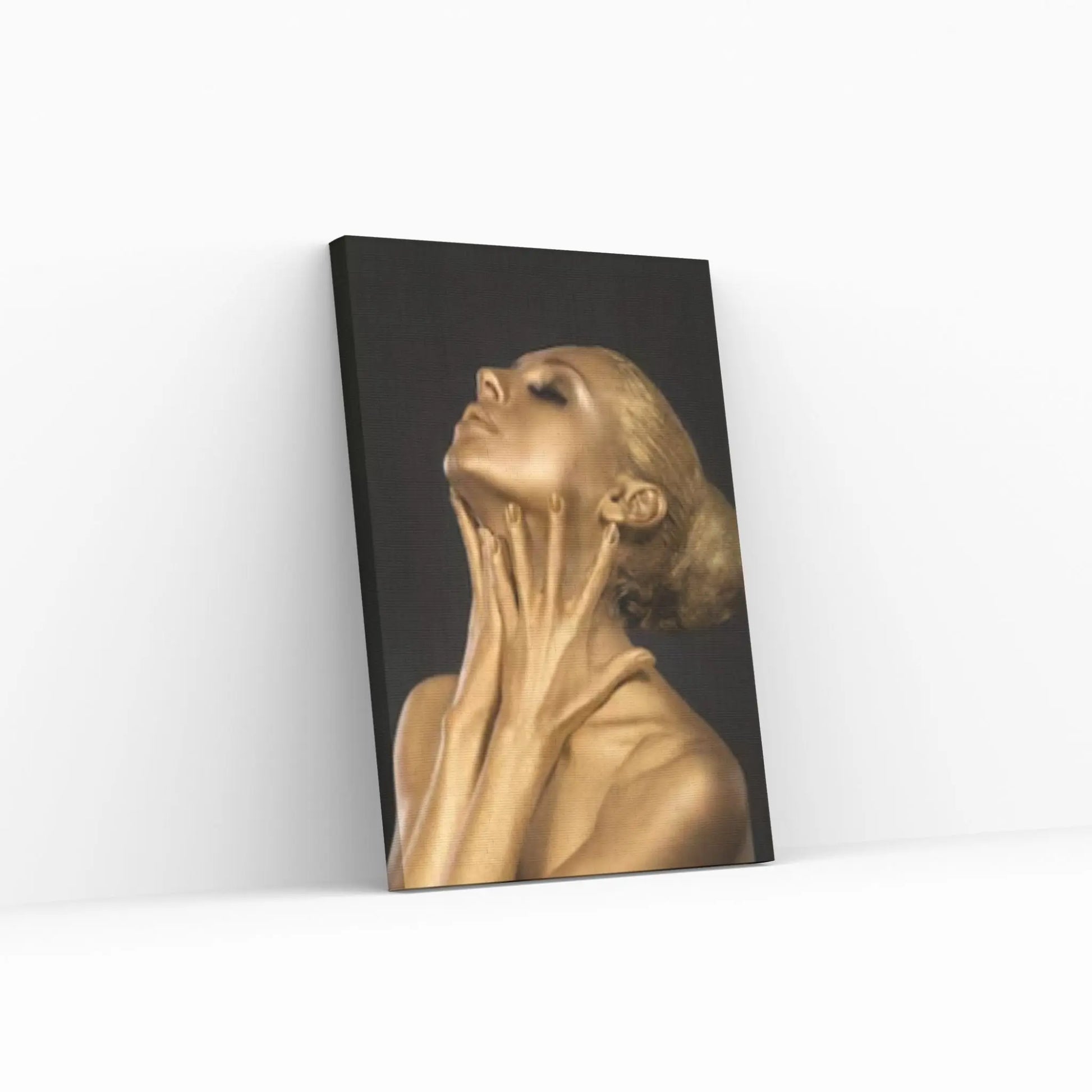 Black and Gold African Nude Woman Indian Oil Painting on Canvas Posters and Prints Scandinavian Wall Art Picture - Y Canvas