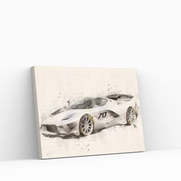 Ferrari FXX Evo Canvas Wall Art - Y Canvas
