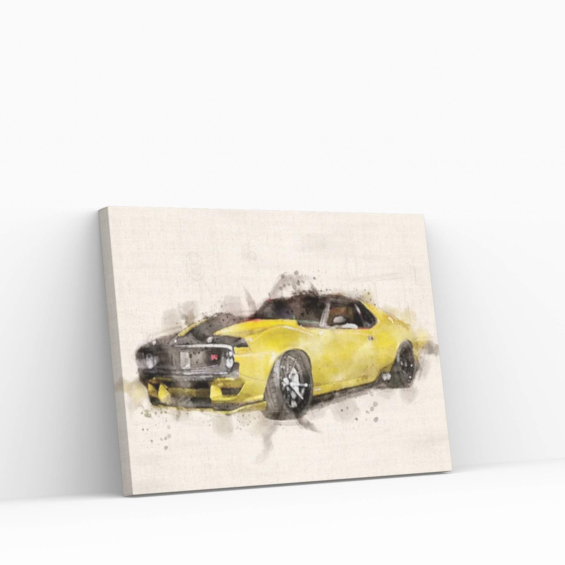 AMC Javelin Sports Car Canvas Wall Art - Y Canvas