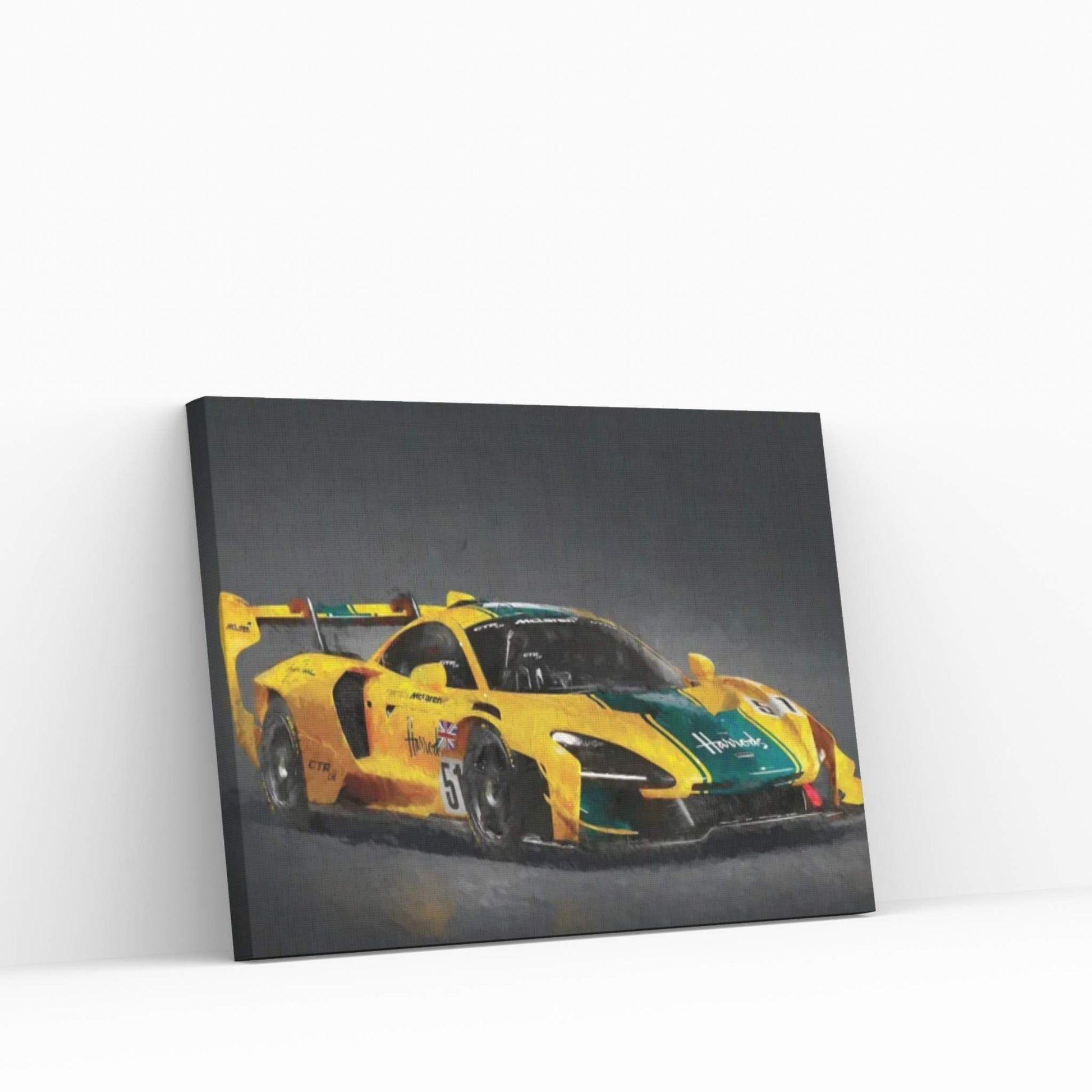 Mclaren F1 Ayrton Senna Canvas Wall Art - Y Canvas