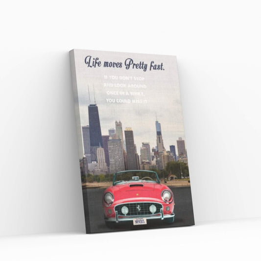 Ferris Bueller's Day Off Travel Movie Art Canvas Wall Art - Y Canvas