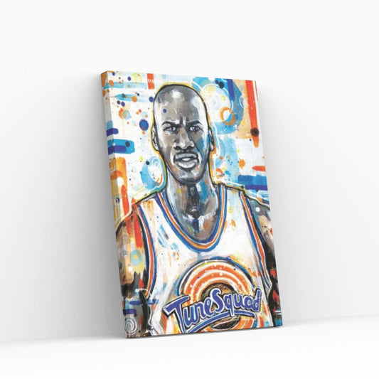 MJ Space Jam Canvas Wall Art - Y Canvas