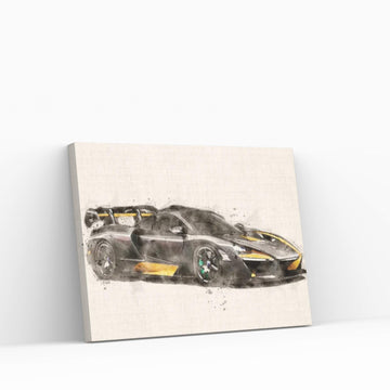 McLaren Senna Carbon Canvas Wall Art - Y Canvas