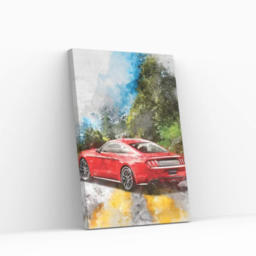 Ford Mustang Canvas Wall Art - Y Canvas