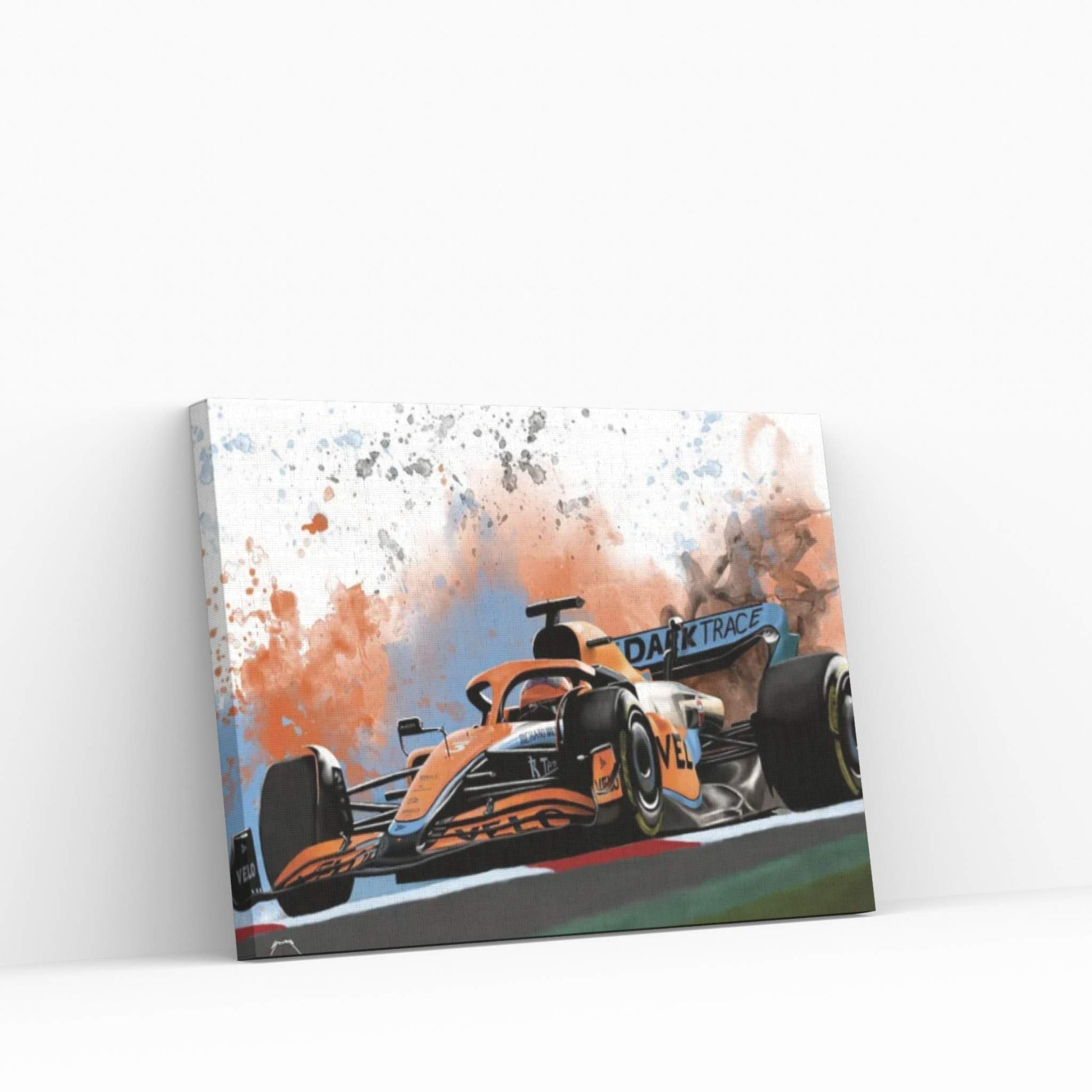 Ricciardo's Racecar Canvas Wall Art - Y Canvas