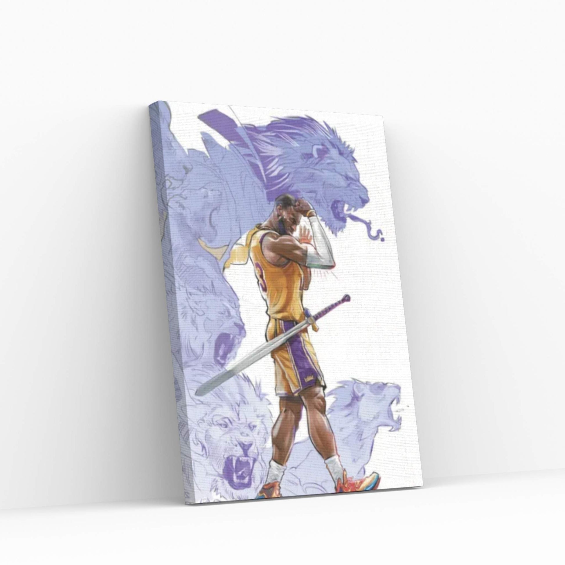 Lord Of Lions Canvas Wall Art - Y Canvas