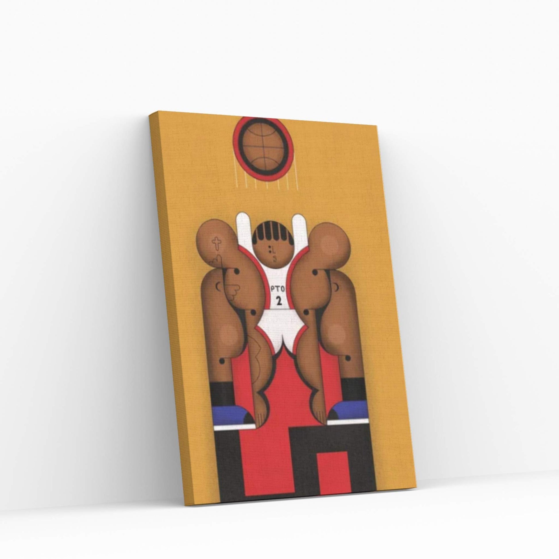 Buzzer Beater Canvas Wall Art - Y Canvas