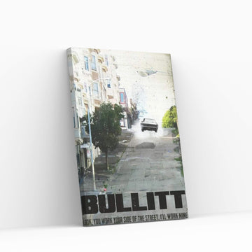 Bullitt Travel Movie Art Canvas Wall Art - Y Canvas
