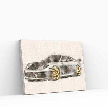 Porsche 911 V II Canvas Wall Art - Y Canvas