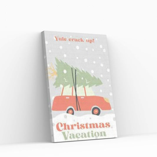 Christmas Vacation Minimalist Poster Canvas Wall Art - Y Canvas