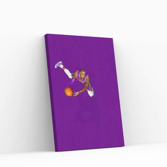 Frequent Fliers Lebron Canvas Wall Art - Y Canvas