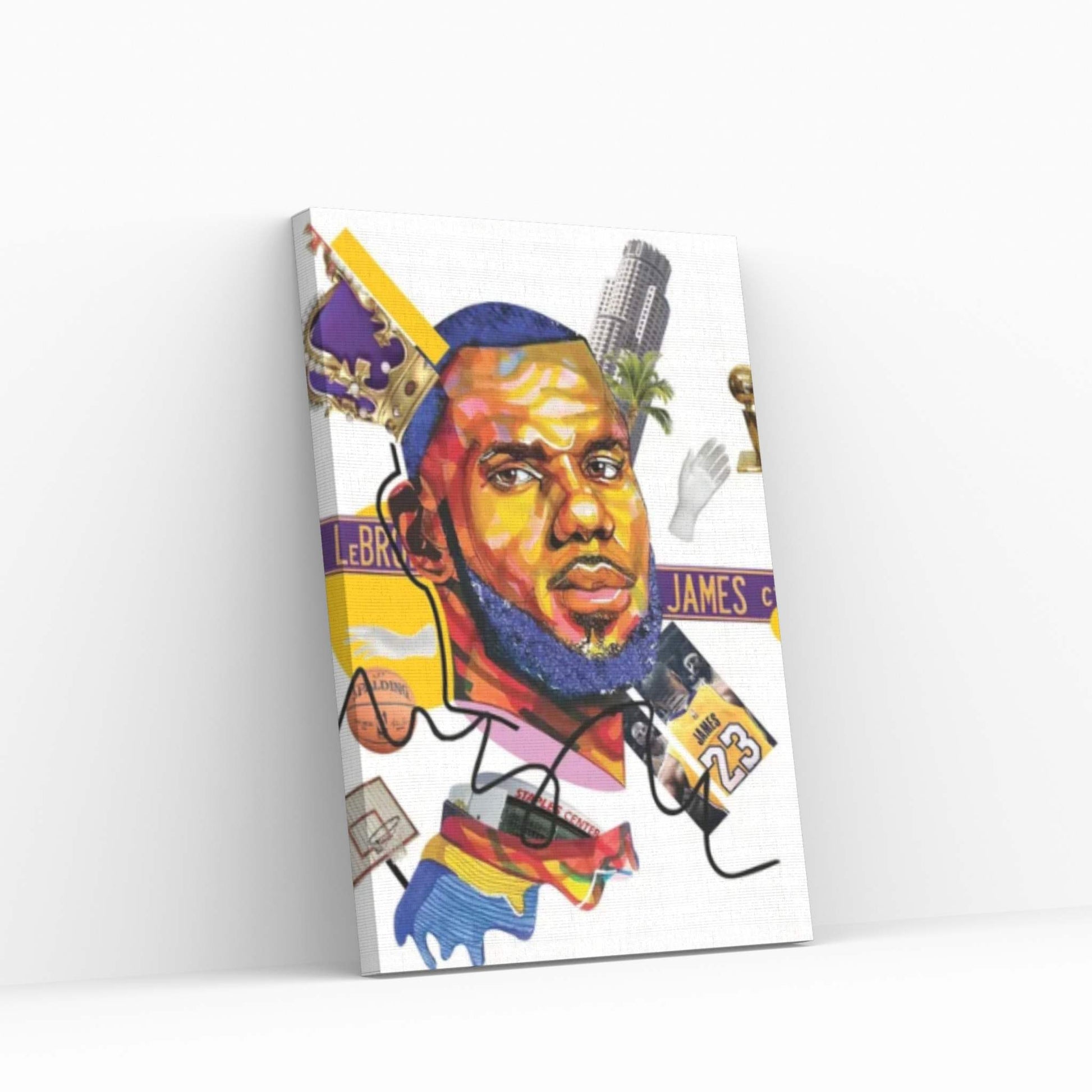 Lebron James Canvas Wall Art - Y Canvas