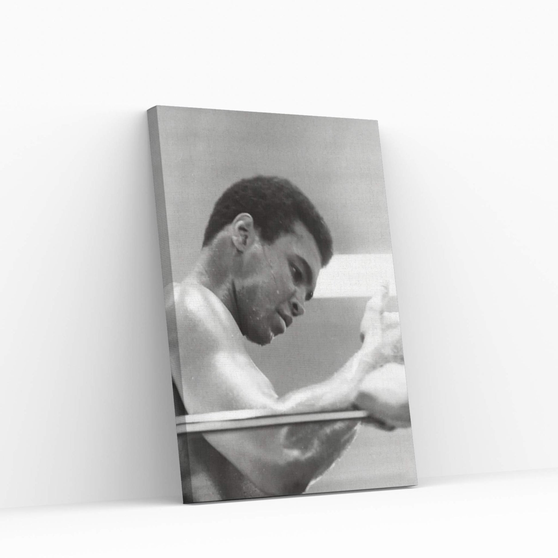 Side View Of Muhammad Ali In The Corner II Canvas Wall Art - Y Canvas