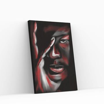 Jordan Serious Canvas Wall Art - Y Canvas