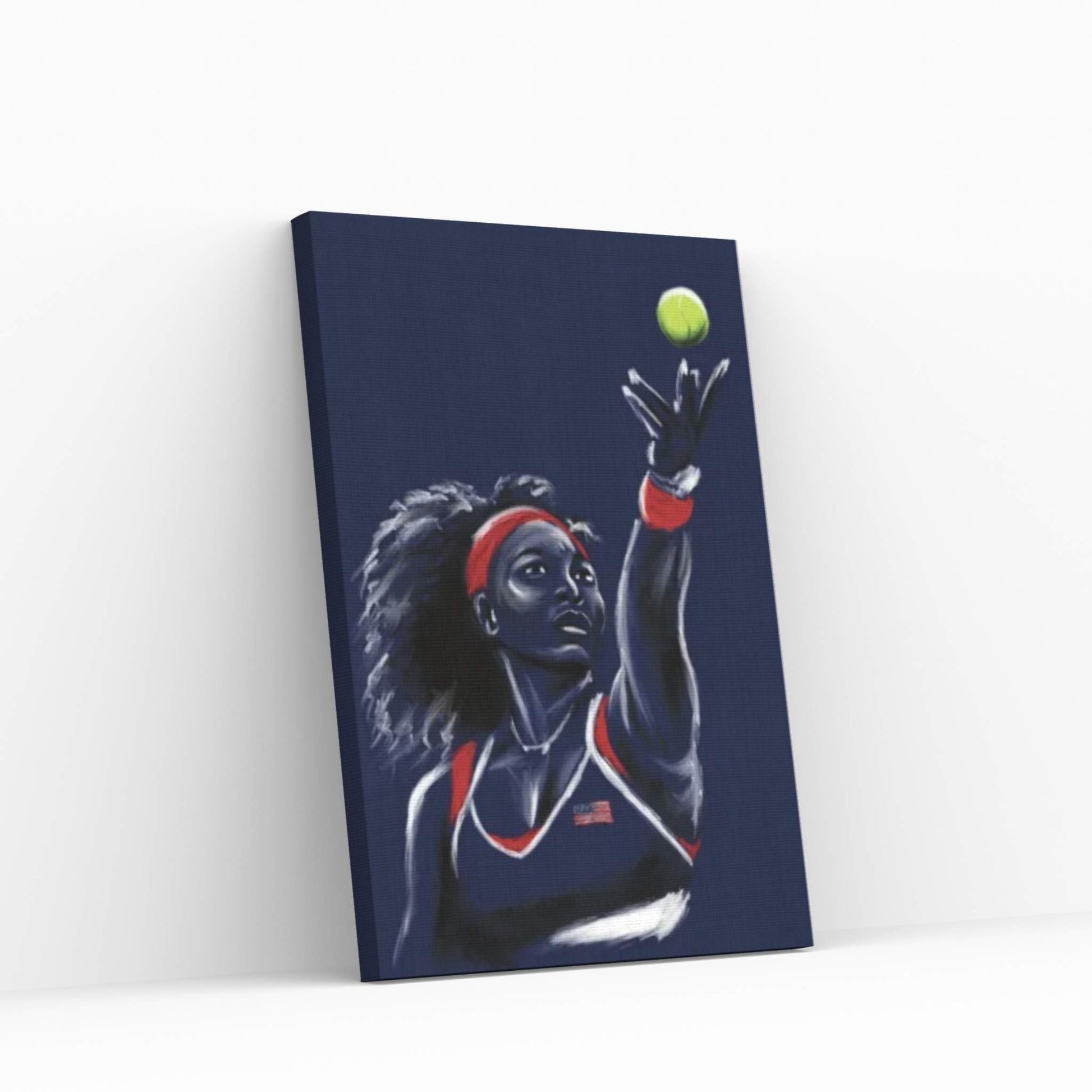 Serve Serena Williams Canvas Wall Art - Y Canvas