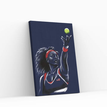 Serve Serena Williams Canvas Wall Art - Y Canvas
