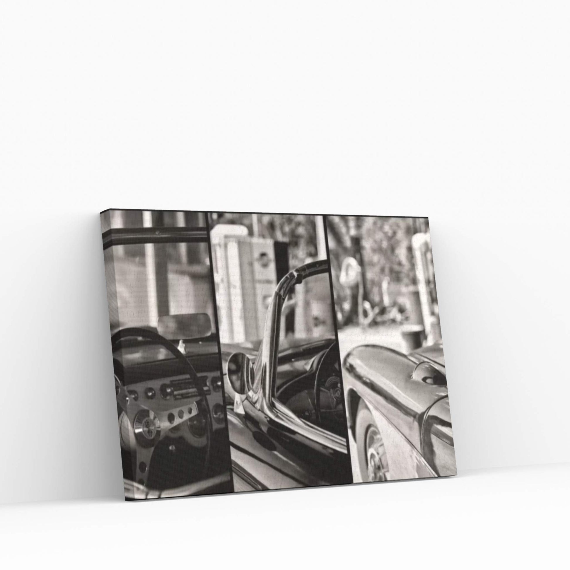 Classic Chevrolet Corvette In Detail Canvas Wall Art - Y Canvas