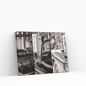 Classic Chevrolet Corvette In Detail Canvas Wall Art - Y Canvas
